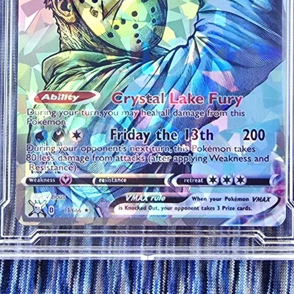 Jason Voorhees w/ Custom Slab Pokemon Card - Picture 5 of 8